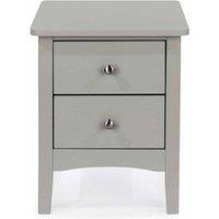 Core Products Como Grey Grey 2 Petite Drawer Bedside Cabinet Grey, Grey