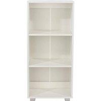 Core Products Lido White Low Narrow Bookcase White, White