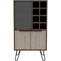 Core Products Nevada Wine Cabinet Smoked Oak, Brown