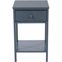 Core Products Options Blue Shaker 1 Drawer Petite Bedside Cabinet Blue, Blue