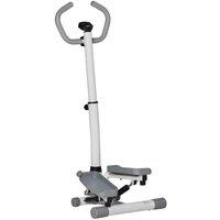 HOMCOM Adjustable Twist Stepper Aerobic Body Workout Machine For Home Gym, White