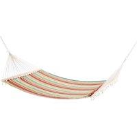 Outsunny Double Patio Cotton Hammock Swing Bed Pillow Green