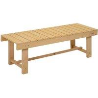 Outsunny 1.1M Outdoor Garden Bench Patio Loveseat Fir Solid Wood 2 Person