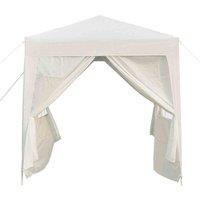 Outsunny 2Mx2M Pop Up Gazebo Party Tent Canopy Marquee With Storage Bag White, White