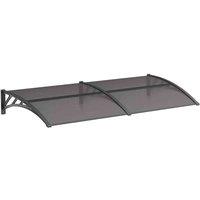 Outsunny Door Canopy Awning Outdoor Window Rain Shelter For Door 200 X 80Cm, Black