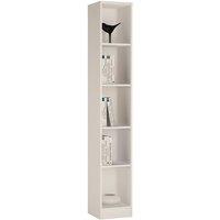 Furniture To Go 4 You Tall Narrow Bookcase In Pearl White, White