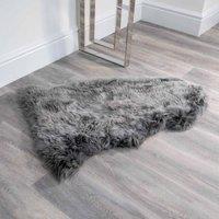 Native Natural Grey Sheepskin Rug xxl, Grey