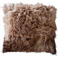 Native Natural Light Brown Sheepskin Cushion, Brown