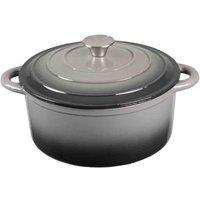 Robert Dyas 26cm Cast Iron Casserole Pan - Grey, Grey