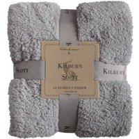 Crossland Grove Teddy Fleece Throw Silver 1300x1800mm