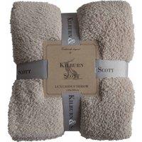 Crossland Grove Teddy Fleece Throw Taupe 1300x1800mm