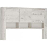 Angel Top Unit For Desk In White Craft Oak Effect, White