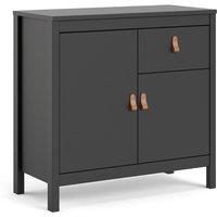 Furniture To Go Barcelona Sideboard 2 Doors + 1 Drawer In Matt Black, Black
