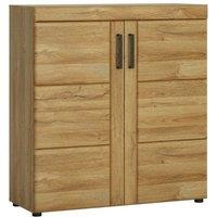 Furniture To Go Cortina 2 Door Shoe Cabinet In Grandson Oak Effect, Brown