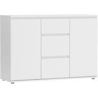 Nova Sideboard 3 Drawers 2 Doors In White, White