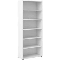 Prima Bookcase 5 Shelves In White, White