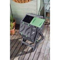 Grozone Compost Tumbler - Black, Black