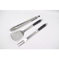 Norfolk Grills 3pc BBQ Tool Set, Black