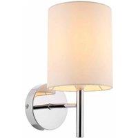 Ensora Lighting Reyna Wall Light Chrome, White