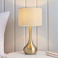 Ensora Lighting Elyse Touch Table Lamp Gold Brass, Gold
