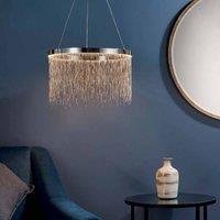 Ensora Lighting Harmony LED Pendant Ceiling Light Chrome, Silver