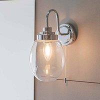 Ensora Lighting Everly Bathroom Wall Light, Silver