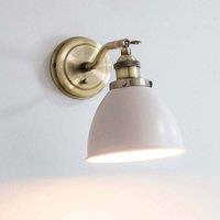 Ensora Lighting Bailey Wall Light Taupe, Brown