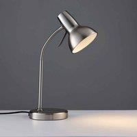 Ensora Lighting Milo Table Light Satin Nickel, Silver