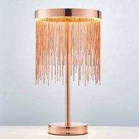 Ensora Lighting Harmony LED Table Lamp Copper, Orange