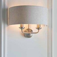 Ensora Lighting Ashton 2 Light Wall Light Natural, Brown