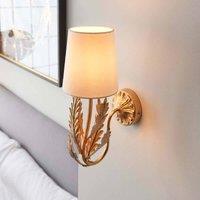 Ensora Lighting Nisha Wall Light Gold, Cream