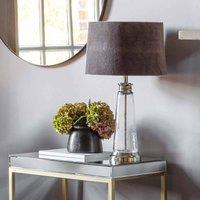 Ensora Lighting Celina Table Lamp Grey, Grey
