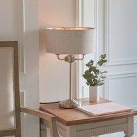 Ensora Lighting Ashton Table Lamp Natural, Brown
