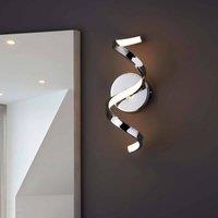 Ensora Lighting Luna LED Bathroom Wall Light, Silver