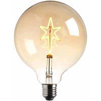 Endon 97400 2w Star Filament LED Globe G125, non dimmable, 2000K, E27, 130lm