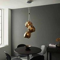 Ensora Lighting Kora 3 Light Pendant Ceiling Light Bronze, Gold