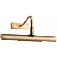 Ensora Lighting Beckett Picture Wall Light Antique Brass, Gold