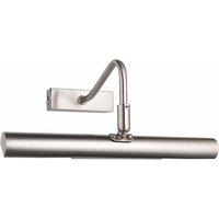 Ensora Lighting Beckett Picture Wall Light Satin Chrome, Silver