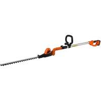 Yard Force 20V Cordless Pole Hedge Trimmer w/ Lithium-ion Battery & Charger, Orange