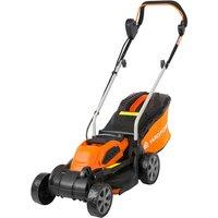 Yard Force 40V 32Cm Cordless Lawnmower W/ 2.5Ah Lithium-ion Battery & Quick Charger - Orange, Orange
