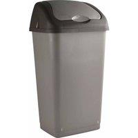 Sterling Ventures 60L Premium Plastic Swing Bin, Grey