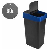 Sterling Ventures Heidrun 60L Plastic Recycling Bin - Blue, Blue