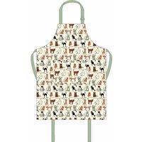 Highlands Homeware Harewood Highlands Happy Cat Cotton Pvc Apron, Multi