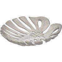 Interiors By Ph Large Leaf Tray Silver, Silver
