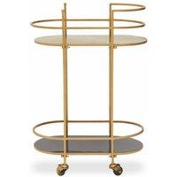 Interiors By Ph Drinks Trolley Grey Enamel, Grey