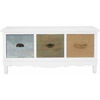 Interiors By Ph Coffee Table 3 Drawer, Brown