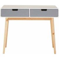 Interiors By Ph Console Table White / Grey Pine Wood Legs, White