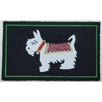 Harewood International Arboria Natural Coir Agricultural Farm Scotty Dog Door Mats Non Slip Back, Multi