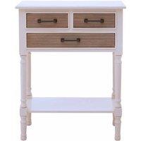 Interiors By Ph Console Table 3 Drawers Pearl White / Sahara, White