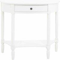 Interiors By Ph Half Round Console Table 1-drawer White, White